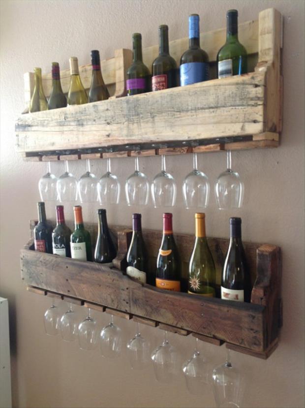 Wine Rack From Pallets