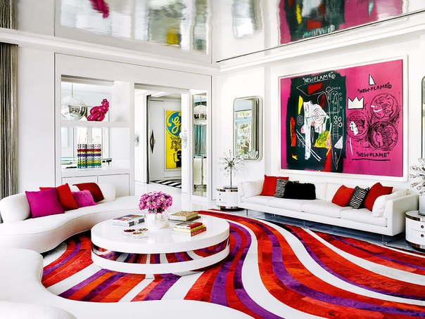 pop art living room design