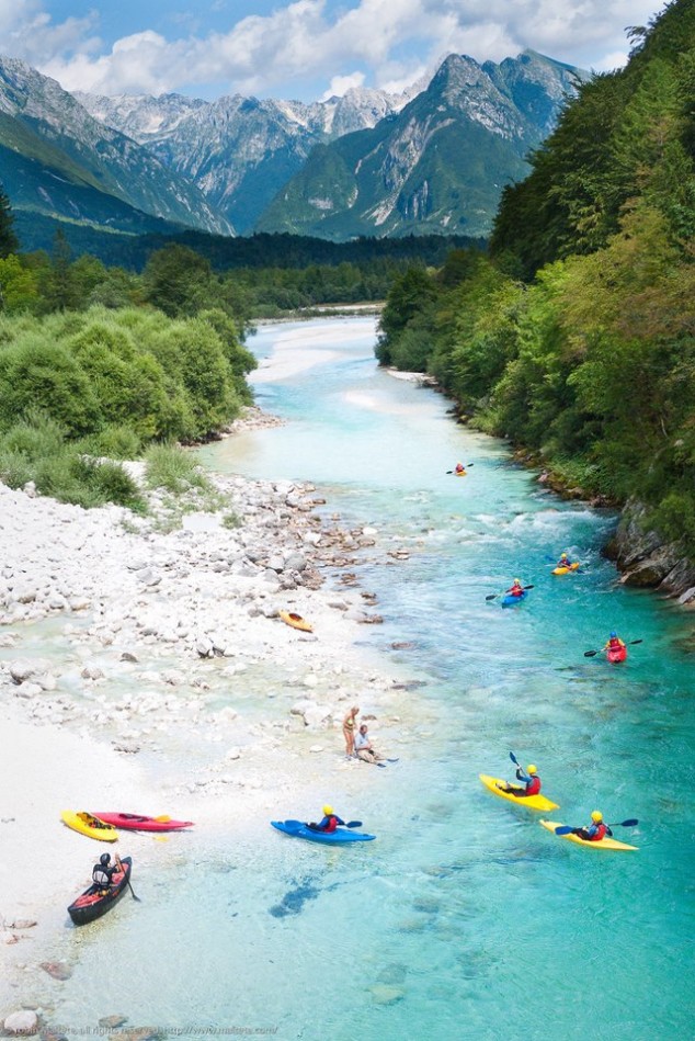Kayak in Bovec, Slovenia