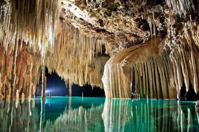 Rio Secreto's underground river in Riviera Maya, Mexico