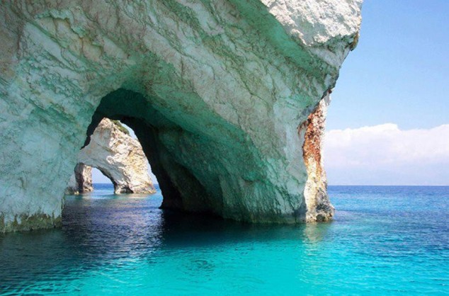 Greece, blue caves Zakynthos island