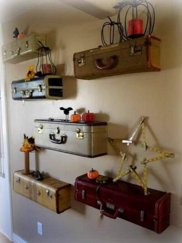 Creative ways of reusing old suitcases