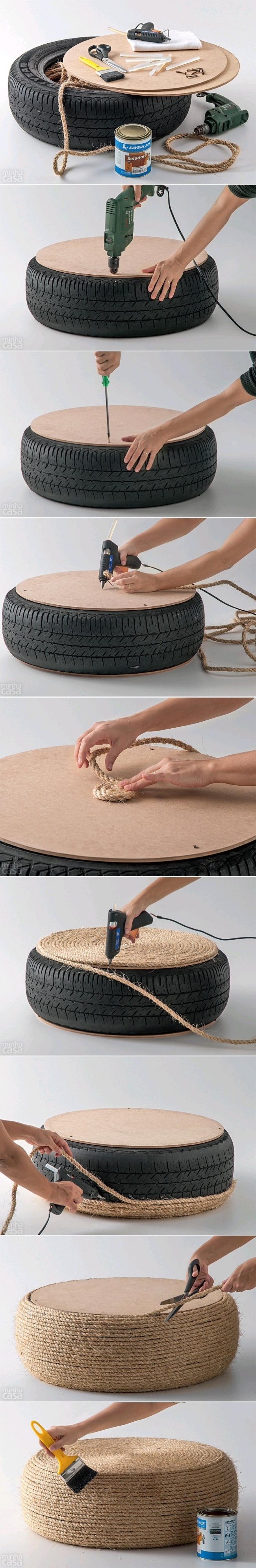 DIY-Tire-Ottoman