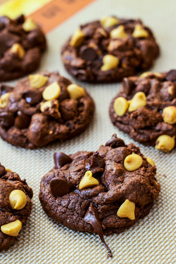 Death by Chocolate Peanut Butter Chip Cookies.