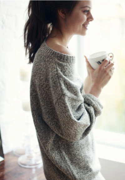 over-sized sweater
