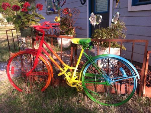 Rainbow bicycle