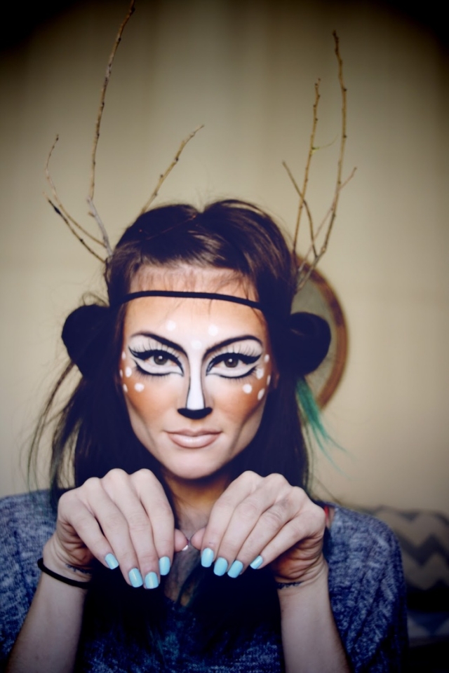 Makeup-ideas-woman-deer-forest-nature-inspired-halloween-15
