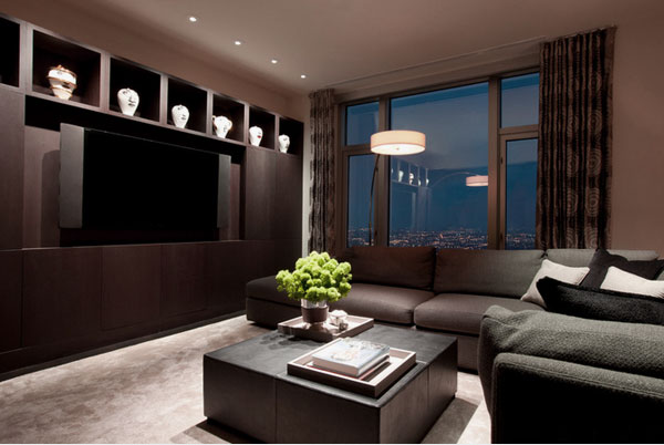 Modern Masculine Living Room Designs