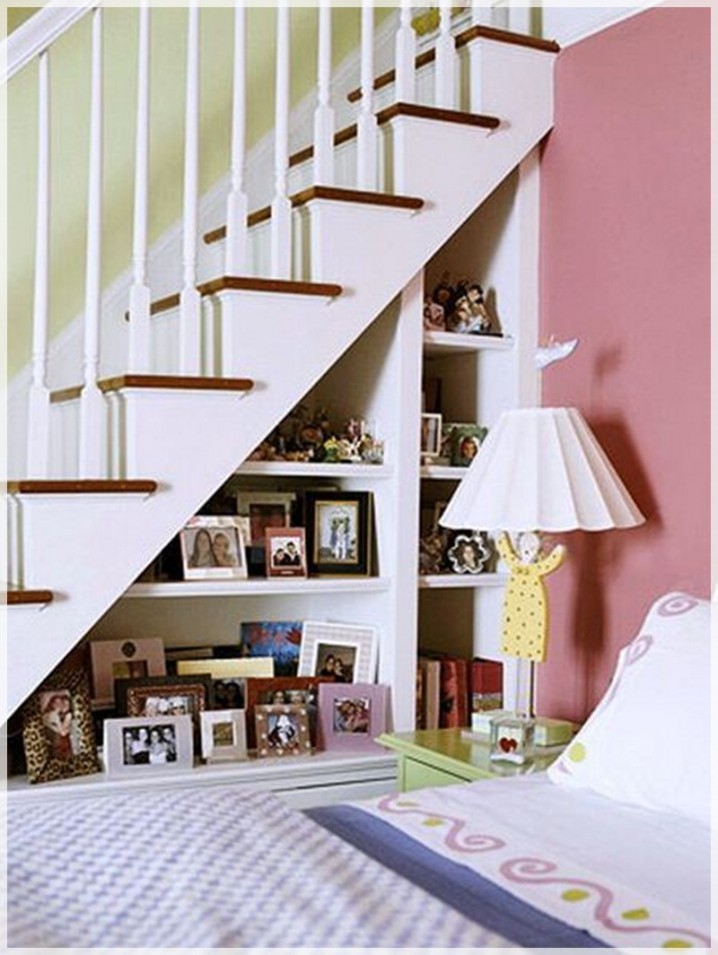 amazing-interior-mesmerizing-under-staircase-storage-solution-bathroom-design-with-figure-rack-on-wood-floor-and-pink-wallpaper-panels-for-solution-ideas-smart-space-under-storage-solution