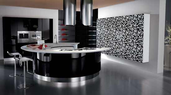 black-and-white-kitchen-design-with-luxury-impressive-kitchen-wall-tiles