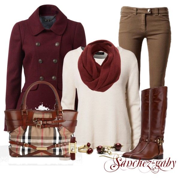 Burgundy Polyvore Combinations To Copy This Fall - Top Dreamer