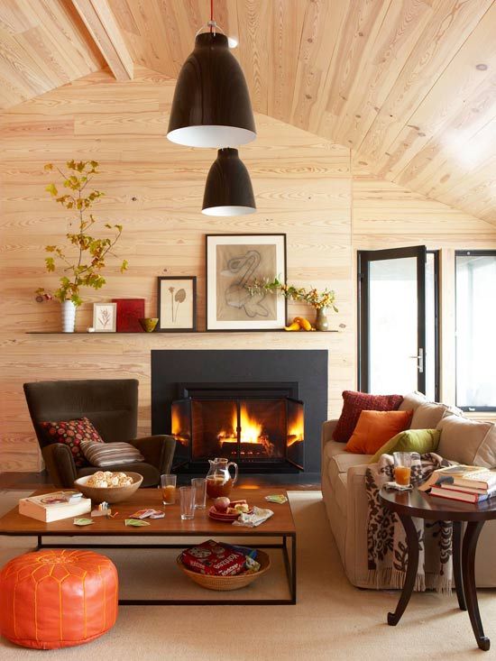Fall Themed Living Room Designs