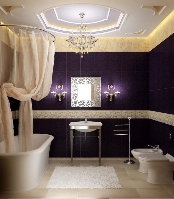 Mesmerizing Purple Bathroom Designs