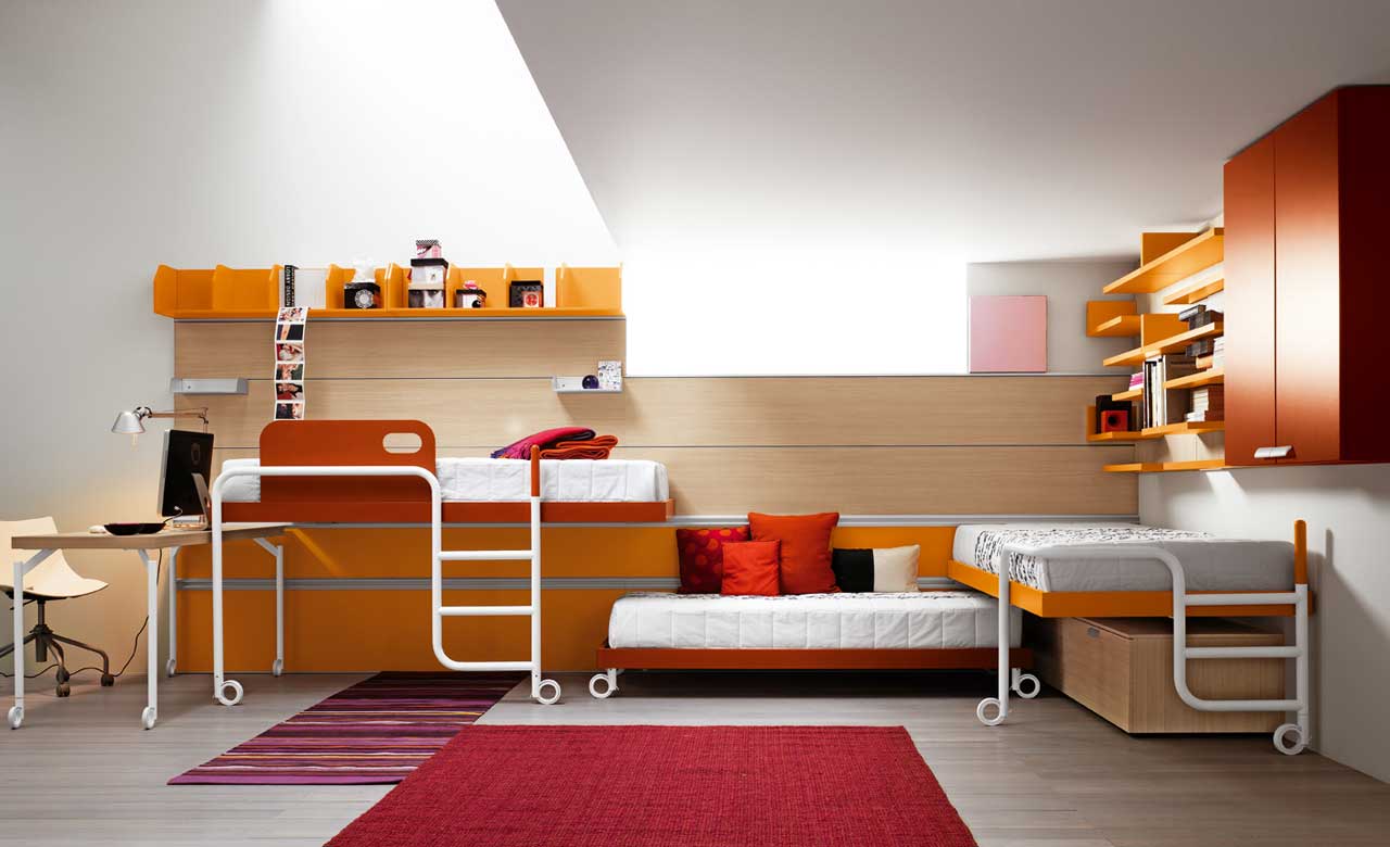 Awesome Bunk Bed Designs For Triplets Top Dreamer
