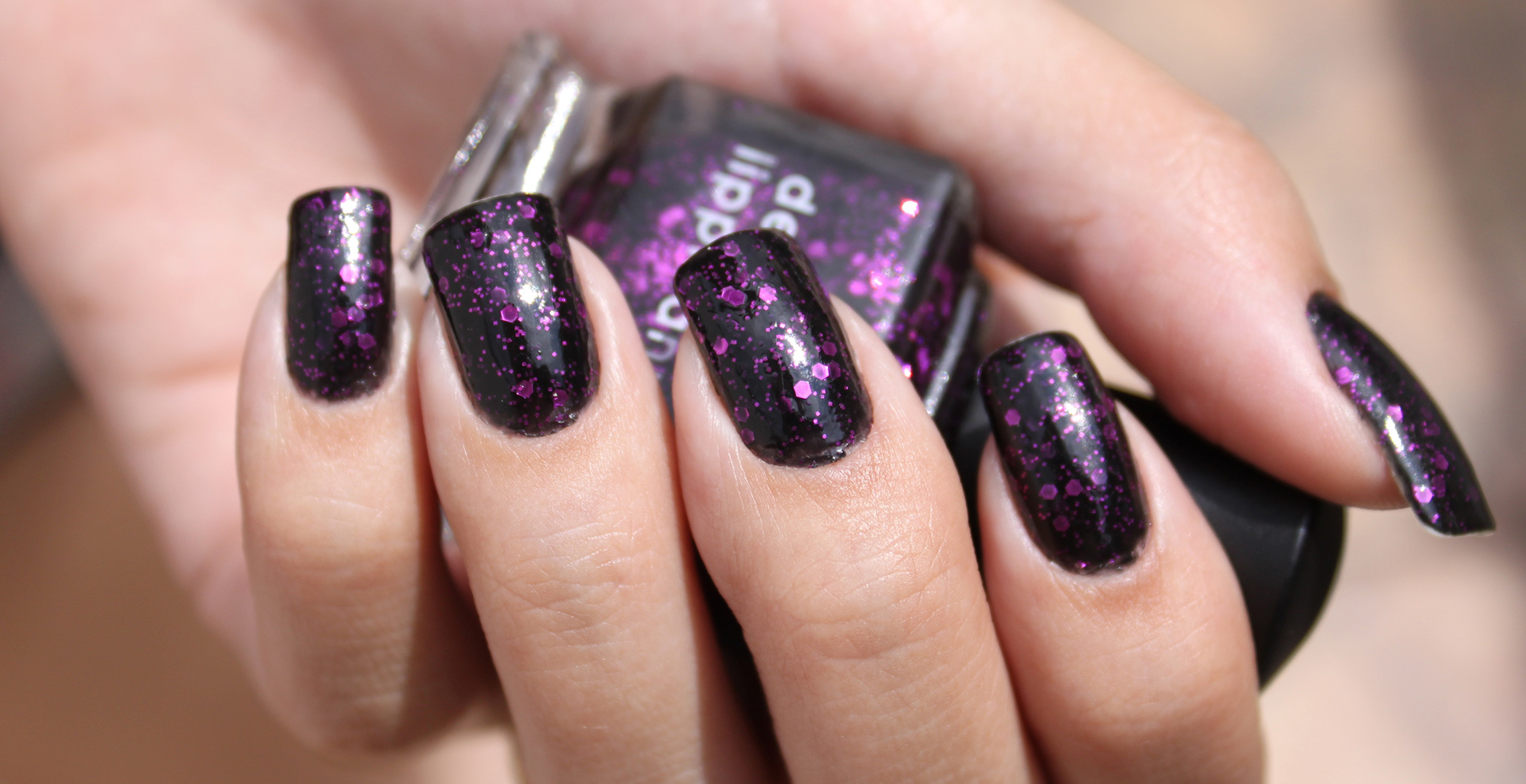 Dark Purple Gel Nails Ombre Uñas Fingertips Largas Acrylics Ilytokyo