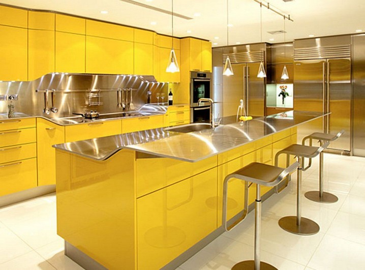 bright-yellow-decor-for-modern-minimalist-kitchen