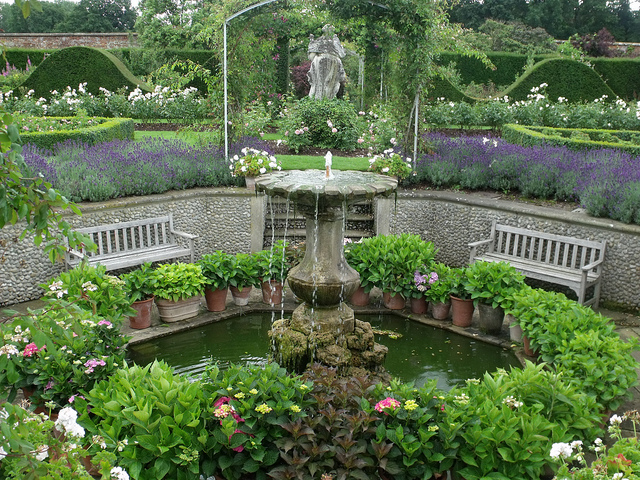 garden fountain