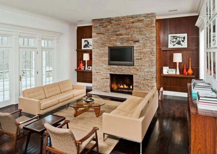 new canaan connecticut ct home estate mansion cococozy family room den mid century modern real estate listing million dollar