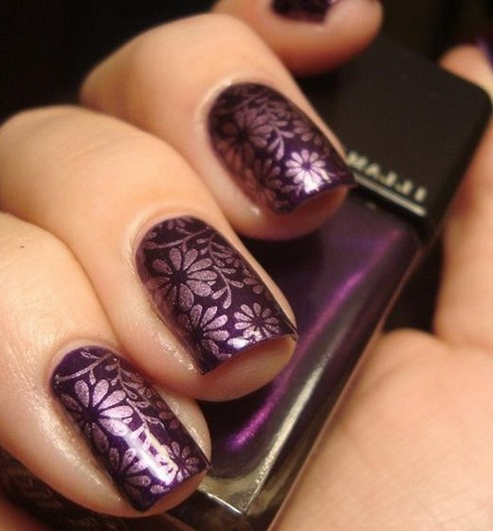 purple-nail-designs-with-rhinestones