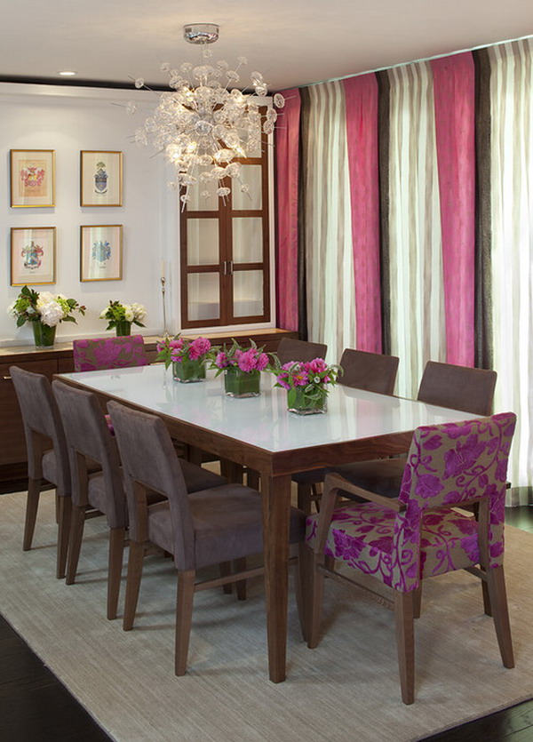 Contemporary-Feminine-Dining-Room-Decorating-Ideas