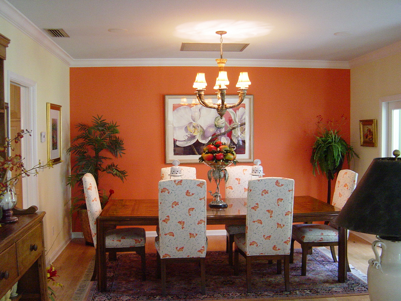best orange paint dining room