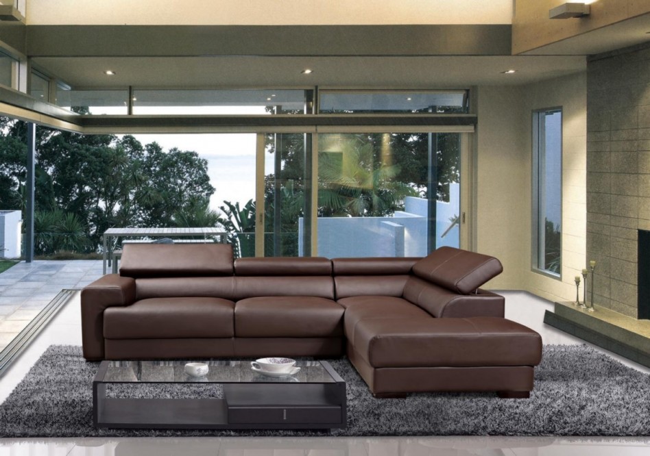 Modern Living Rooms With Brown Leather Sofa - Top Dreamer