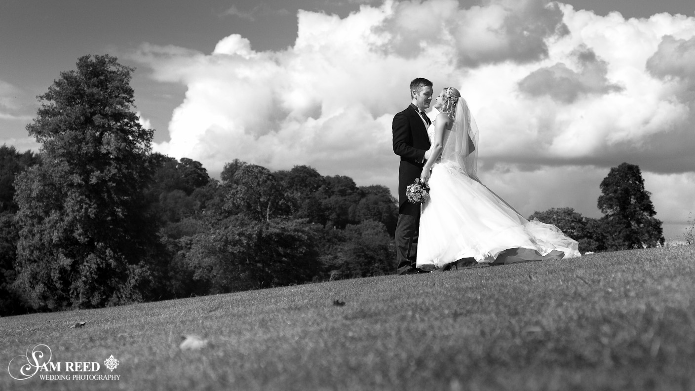Romantic And Dramatic Black-And-White Wedding Photography.