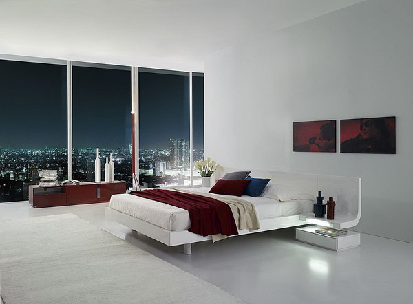 Modern-Master-Bedroom-Design-with-White-Bed-and-Minimalist-Bedroom-Decoration