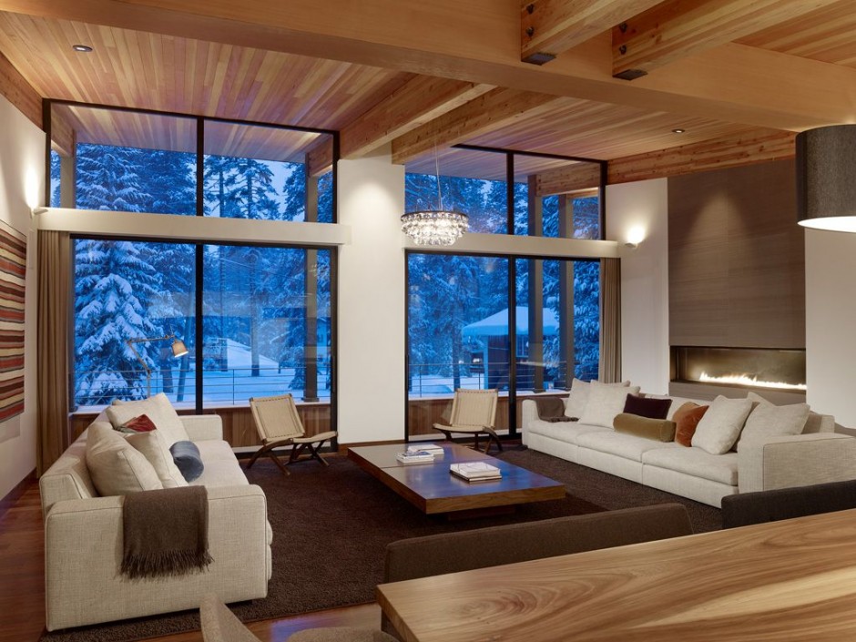 16 Wooden Living Room Designs