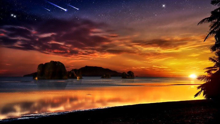 Sunset-Lake-Cloud-Star-Stone-Nature-Photography