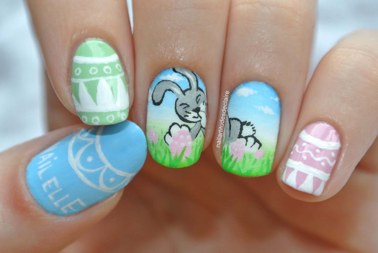 Lovely Easter Nail Design.