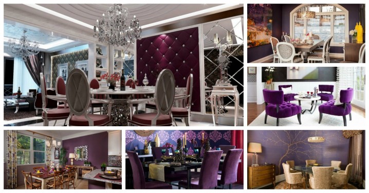 15 Modern Purple Dining Room Designs - Top Dreamer