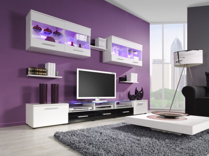 purple-living-room-black-rur-rug-floor-lamp-combine-white-design-short-desk-including-interior-design-ideas-also-TV-as-entertainment-media