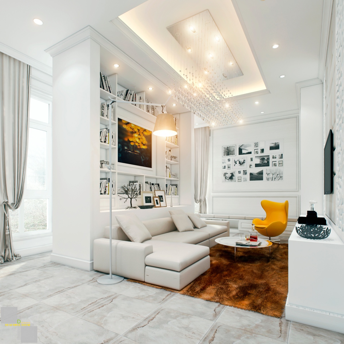 room living modern designs contemporary urban shaped neutral