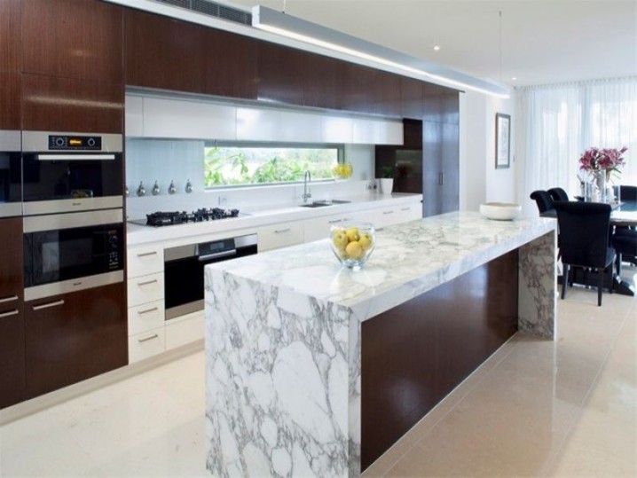 15 Modern Marble Kitchen Designs - Top Dreamer