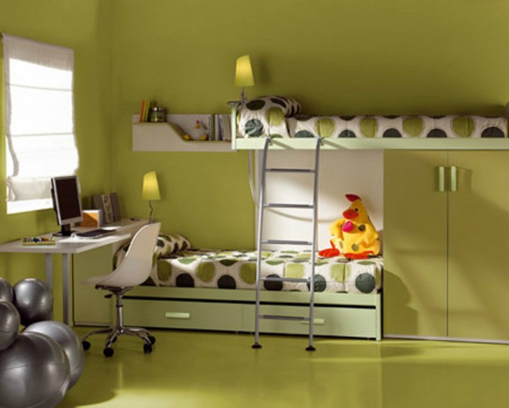 yosun-yeşili-çocuk-odası-dolap-modeli