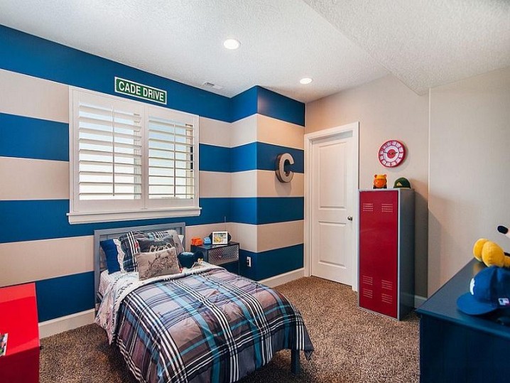 Add-energizing-color-to-the-kids-bedroom-with-cool-stripes-800x600