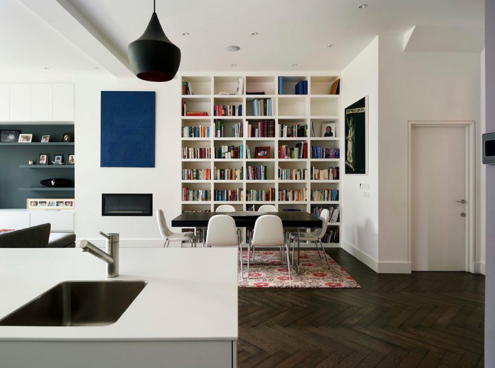 Bewitching-Dining-Room-Contemporary-design-ideas-for-Recessed-Bookshelf-Image-Decor