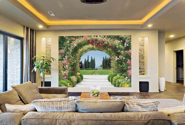 Romantic Garden Wall Mural 
