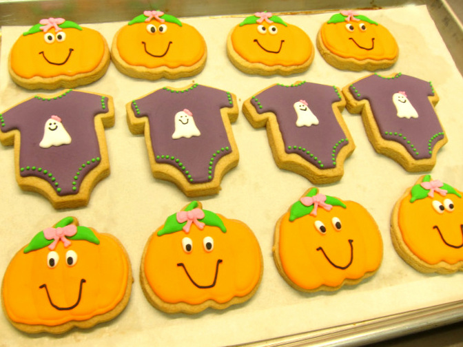 Baby Shower Fall Cookies