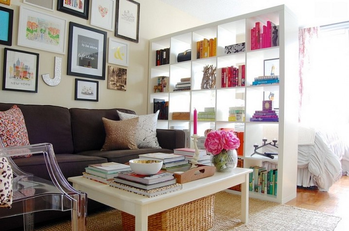 Small-Living-Room-Design-2015-With-Modern-Bookcase-Ideas
