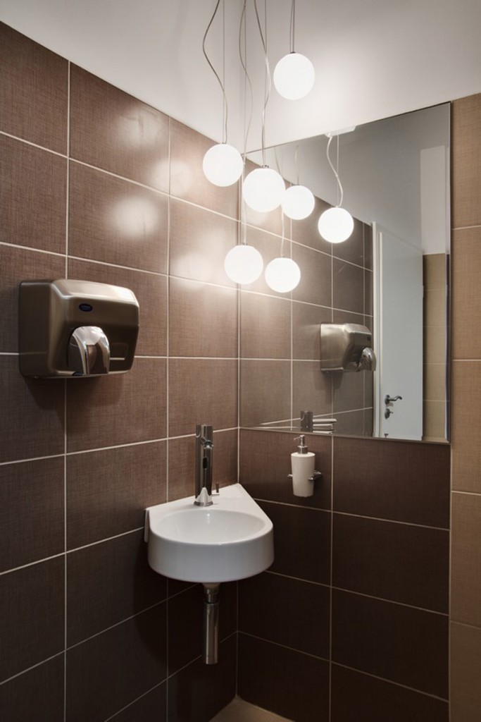 bathroom-amazing-brown-ceramic-wall-suing-mirror-and-round-pendant-lamp-in-night-also-small-rounded-sink-steel-faucet-simple-bathroom-designs-simple-bathroom-designs-inspirations-for-home-ideas