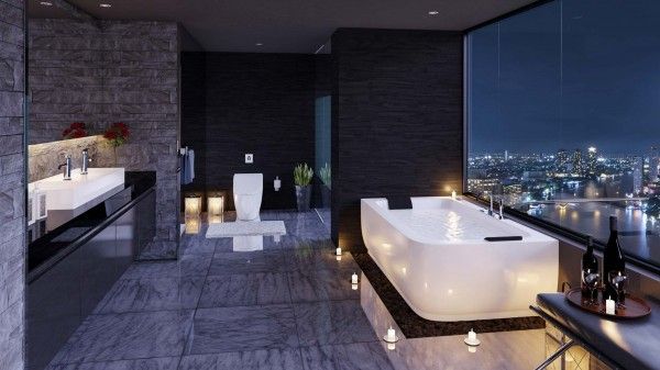 bathroom with a view