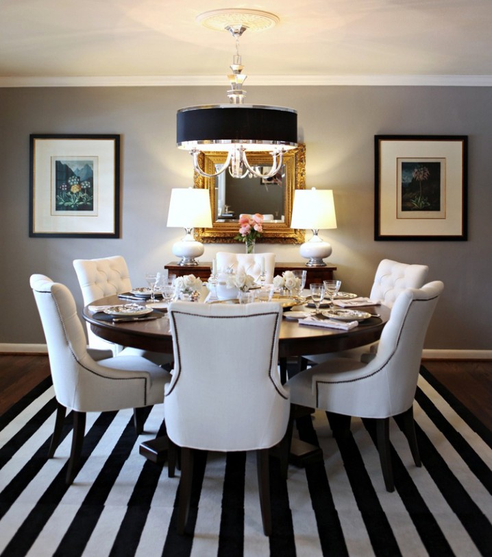 black-and-white-dining-room-decor