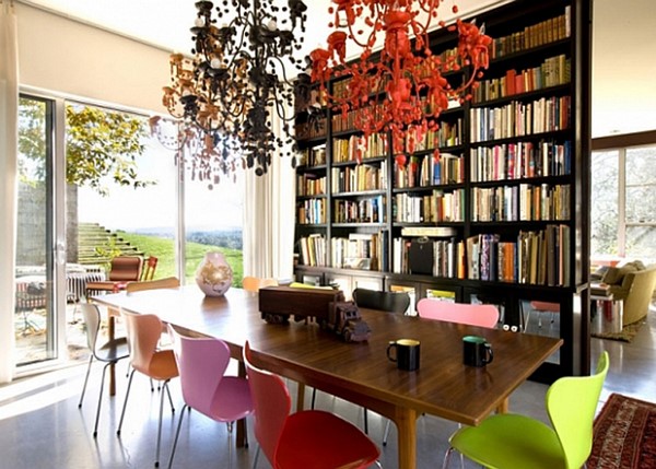 dining room bookshelves
