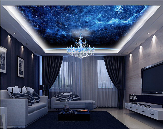 galaxy-ceiling-living-room-interior