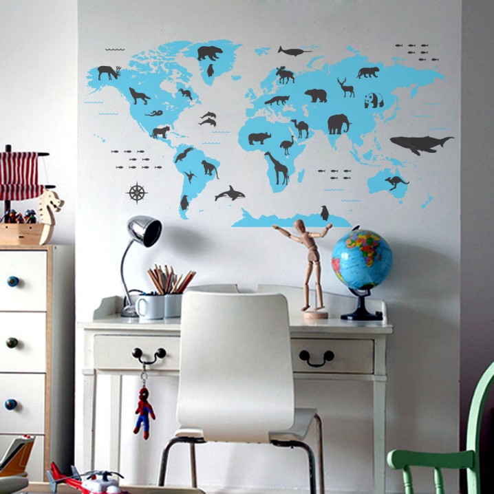 kids-room-map-wall-decor