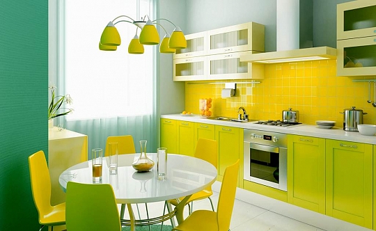 minimalist-limegreen-kitchen