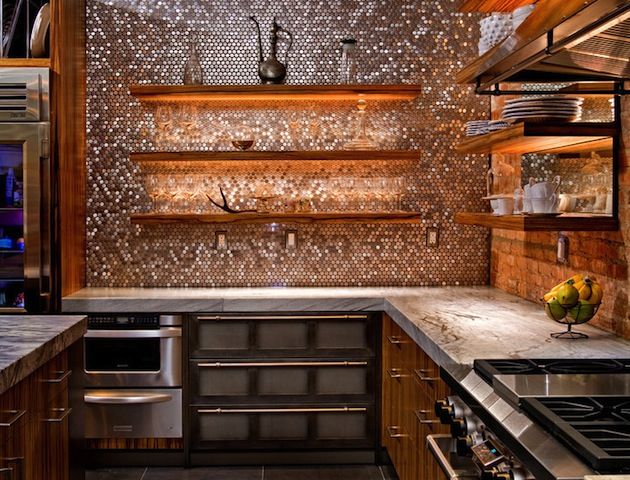 penny-decorated-kitchen-wall
