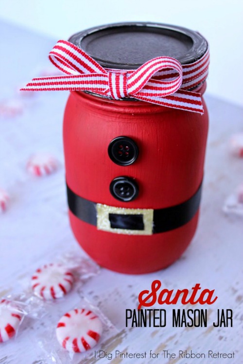 christmas-mason-jar-crafts-DIY-santa-painted